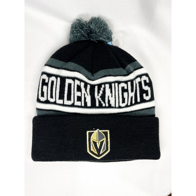 Outerstuff Vegas Golden Knights Jacquard Cuffed Knit With Pom