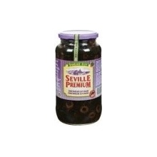 Seville Premium černé olivy bez pecky 935 g