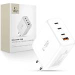 Tech-Protect nc200w-gan 4-портово мрежово зарядно pd 200w / qc3.0 бяло (5906302352357)