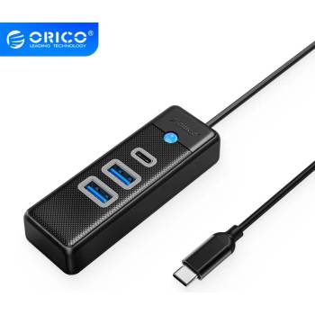 ORICO хъб HUB USB3.1 3 port - 2 x USB3.0, 1 x Type C, Black - PWC2U-C3-015-BK (6941788855441)