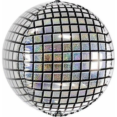 PartyDeco Fóliový balón holografická disco koule