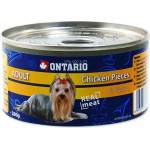 ONTARIO Консерва ONTARIO Adult за кучета, парченца пиле + стомаси, 200г