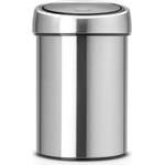 Brabantia Кош за отпадъци с докосване TOUCH BIN 3л, устойчив на пръстови отпечатъци, матова стомана, Brabantia (BRAB378645)