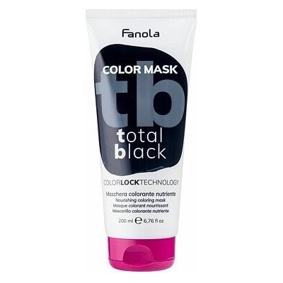 Fanola Color Mask farebné masky Total Black čierna 200 ml