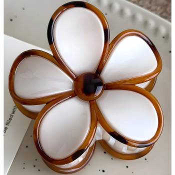 HARAHU Щипка за коса do-38212 - Бяла kp38212 (do-38212)