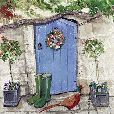 Přání s obálkou - Cottage Door - Alex Clark