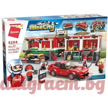 Image 1 of Qman Конструктор qman Сервиз за автомобили 4204 (q4204)