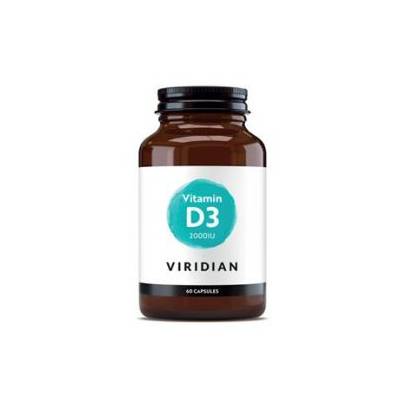 Viridian Vitamin D3 2000IU 60 kapslí 60 kapslí (7,4 g)