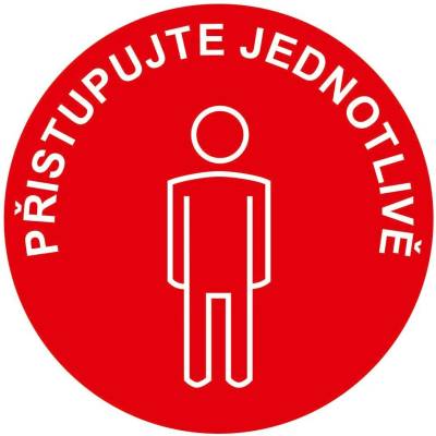 Přistupujte jednotlivě - červená