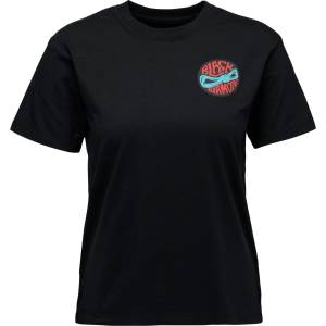 Black Diamond Дамска тениска Black Diamond Women's Rope Badge S/S Tee T-shirt - Black - размер XL (916-5305-0315)