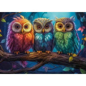 Castorland - Puzzle Three Little Owls - 300 piese