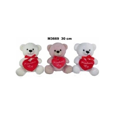 SUN-DAY Teddy Bear 3col I Love You 30cm 162045 mix price per 1 pc
