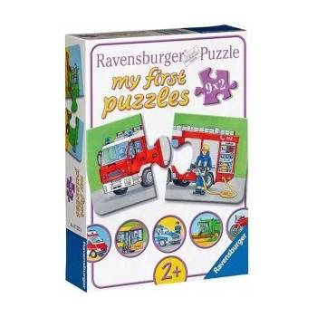 Ravensburger МОЯТ ПЪРВИ ПЪЗЕЛ - Комплект от мини пъзели - Превозни средства, Ravensburger, 707302