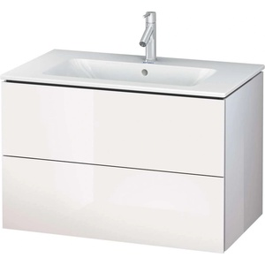 Duravit L-Cube - Шкафче за умивалник 55x82x48 см, 2 чекмеджета, лъскаво бяло LC624102222 (LC624102222)