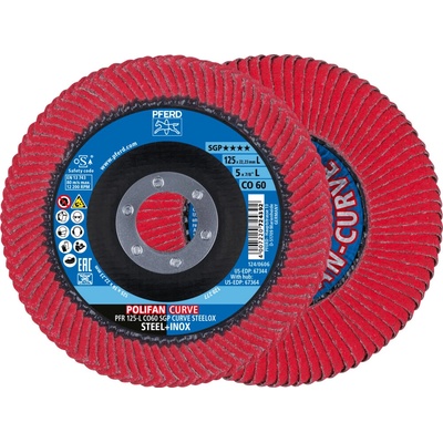 Pferd Brúsny lamelový kotúč 125 x 22,2 mm 60 4007220790182