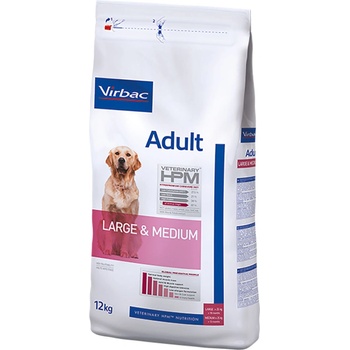 Virbac Икономична опаковка: 2x12kg Virbac Veterinary HPM Adult Dog Large & Medium суха храна за кучета