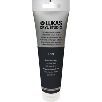 LUKAS Cryl Studio Plastic Tube АКРИЛНА боя Iron Oxid Black 125 ml 1 бр (747990012)