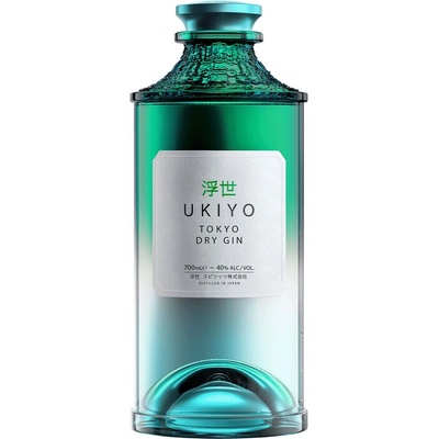 Ukiyo Japanese Tokyo Dry Gin 40% 0,7 l (čistá fľaša)
