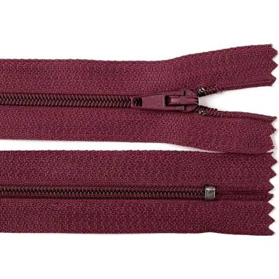 Pro Háčkování Spirálový zip pinlock No 3 délka 20 cm bordó