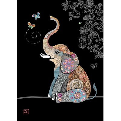 Luxusní přání M177 BUG ART - ELEPHANT BUTTERFLIES
