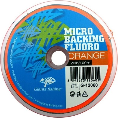 Giants Fishing Micro Backing Fluoro-Orange 100m 20lb
