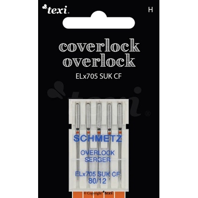 Jehly pro overlocky/coverlocky TEXI OVER/COVER ELX705 SUK CF 5x80