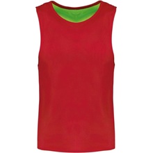 Proact Unisex oboustranný rozlišovací dres Multi BIB sportovní červená fluorescenční zelená