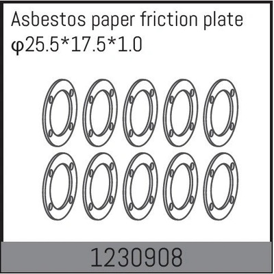 Absima 1230908 Differential paper gasket 25.5*17.5*1.0 10