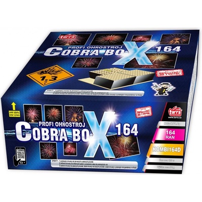 Profi složený Ohňostroj COBRA BOX 164 ran 1 1 Čína KOMBI164D