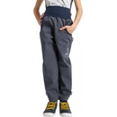 Unuo Dětské softshellové kalhoty bez zateplení Basic Tm. šedá