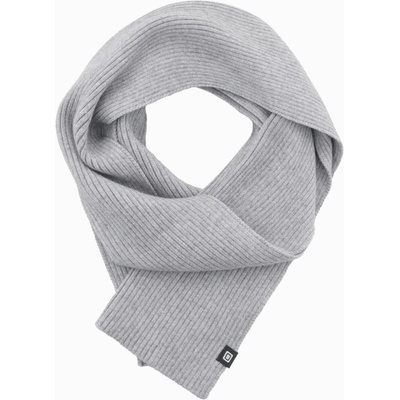 Ombre Men's monochrome ribbed knit grey šedá Ombre 5902228982906