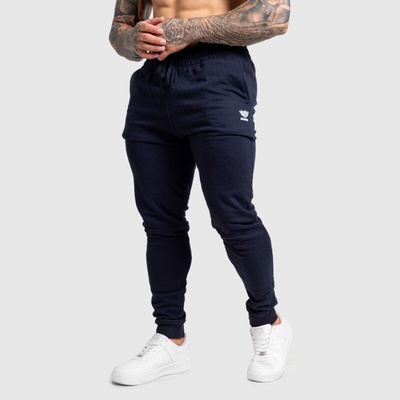 Iron Aesthetics pánské jogger tepláky Snap navy – Zboží Dáma