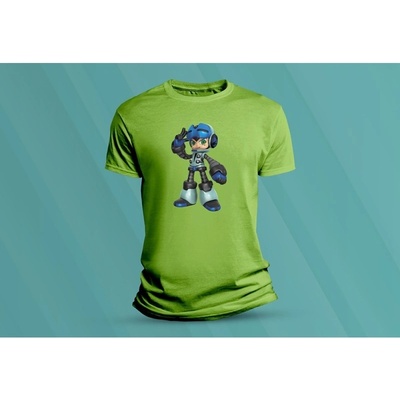 Sandratex dětské bavlněné tričko Mighty No. 9. lime