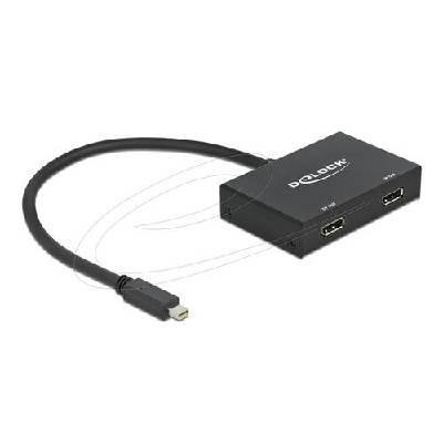 Сплитер от mini Dsplay Port 1.2 мъжко към 2 x Display Port 4K женско (DELOCK-87695)