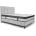 Мебели КАМБО Тапицирано легло Boxspring светлосиво Ida B1 Aria 13 K1 Black