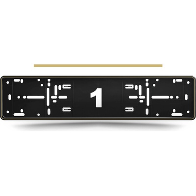 Držiak ŠPZ - ALTI GIRI MONO Gold (Zlatá) - 2 kusy