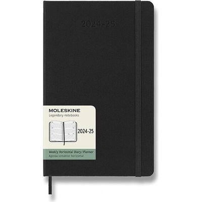 Moleskine A5 týždenný 2024-25 čierny