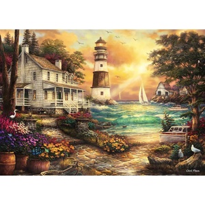 Grafika Art Puzzle - Puzzle Pinson: Cottage by the Sea 500 - 500 piese