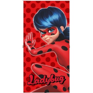 Jerry Fabrics Червена памучна детска кърпа 70x140 cm Miraculous - Jerry Fabrics (23TW337)