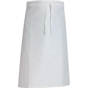 BRUDRA Zástěra do pasu bílá pod kolena bez kapse C 304708