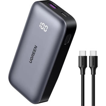 UGREEN Външна батерия UGREEN PB502 Mini, 10 000mAh, Fast Charge, 30W, Сив (PB502)