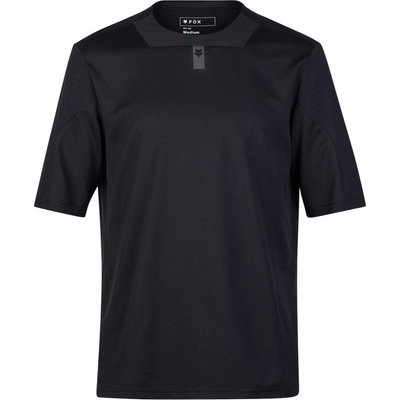 FOX Racing Мъжка фланелка с къс ръкав за колоездене FOX Racing Defend S/S Jersey Cycling jersey - Black (056-3990-0111)