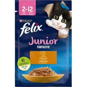 FELIX Junior Fantastic пауч с пиле - 0.085кг