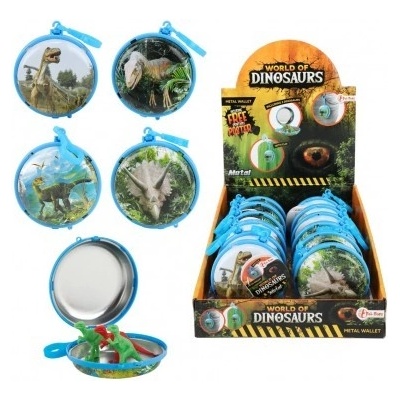 Peněženka na klíče dinosaurus kov plast