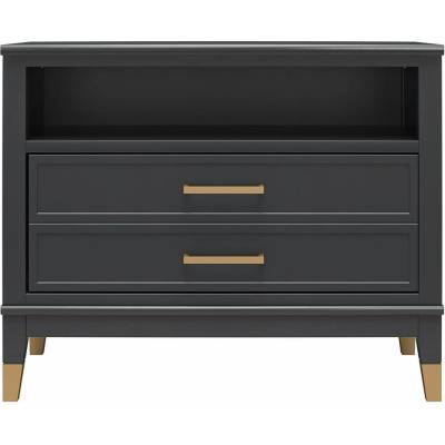 CosmoLiving by Cosmopolitan Черно нощно шкафче Westerleigh - CosmoLiving by Cosmopolitan (8783872COM)