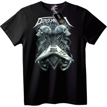 NOONEBRAND Тениска DIRKSCHNEIDER с китарни черепи - XL, Black