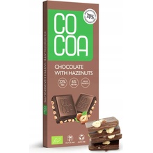 Cocoa Čokoláda s lieskovými orechmi 70 % Bio 40 g