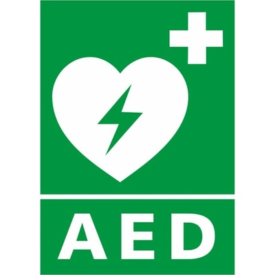 Informační značka Defibrilátor AED, plast A4