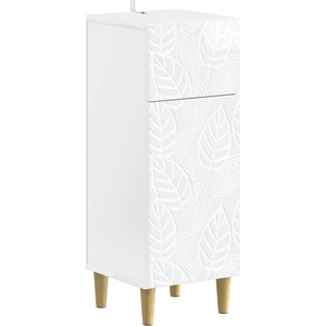 vidaXL Шкаф за баня DELFT Бял гланц 30 x 31 x 80 см (897049)