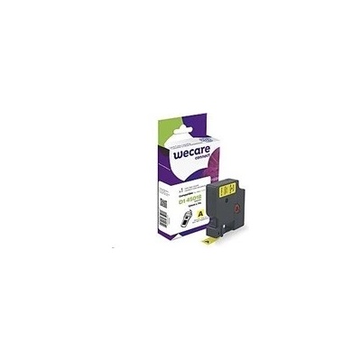 WECARE ARMOR páska pro DYMO S0720580, černá/žlutá, 12mm x 7m